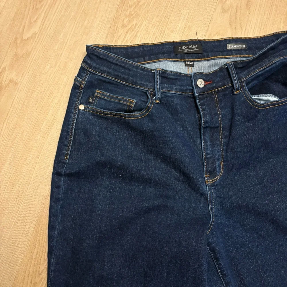 Judy Blue Midnight Straight Leg Jeans - Picture 3 of 5